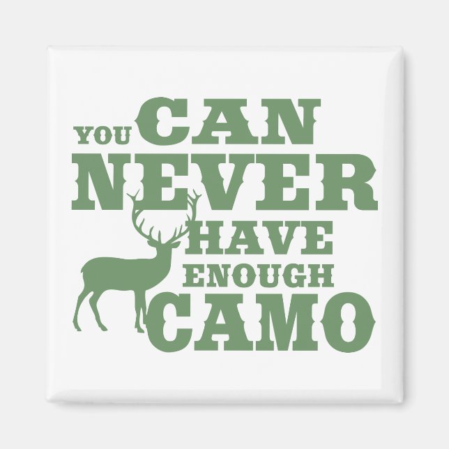 Deer Hunting Humour Camouflage Magnet (Front)