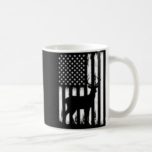 Deer Hunting Hunter Camo Usa American Flag Patriot Coffee Mug
