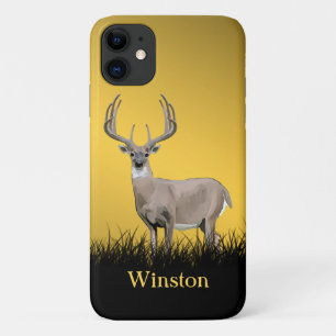 Deer Hunting Large Antler Name Case-Mate iPhone Case