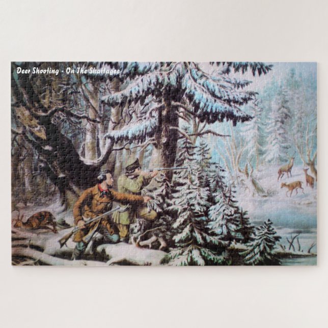 Deer Hunting Large  Puzzle (Horizontal)