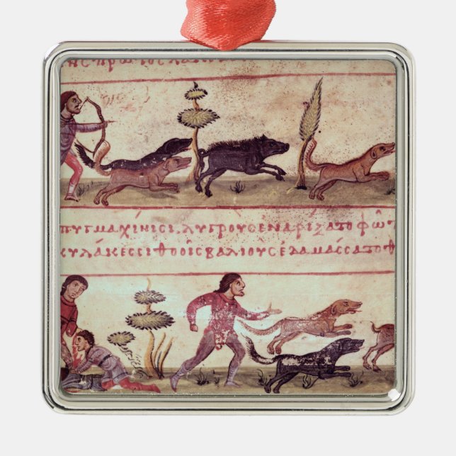 Deer Hunting Metal Tree Decoration (Front)