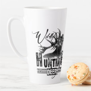Deer hunting, outdoor adventure T-Shirt Trucker Ha Latte Mug