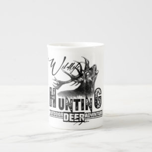 Deer hunting, outdoor adventure travel mug flask