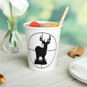 Deer Hunting Paper Cups