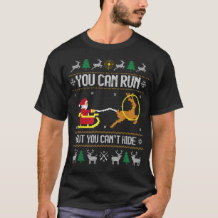 Deer Hunting Santa Claus Hunter Hunt Ugly Christma T-Shirt