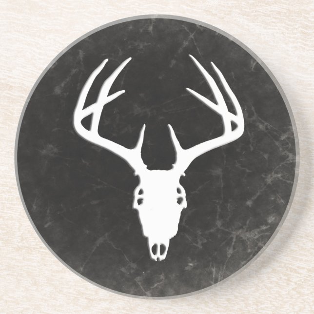 Deer Hunting Skull w/ Antlers Coaster (Front)