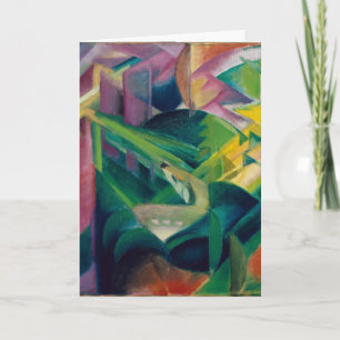 Deer in a Monastery Garden by Franz Marc Card