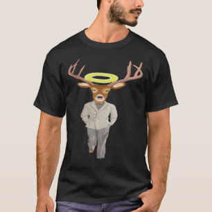 Deer In A suit Like a Business Man Boss Deer T-Shirt