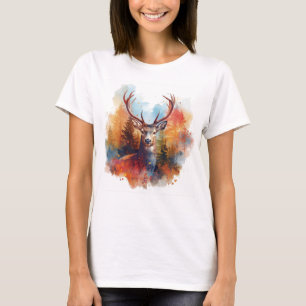 Deer in an Autumn Forest T-Shirt