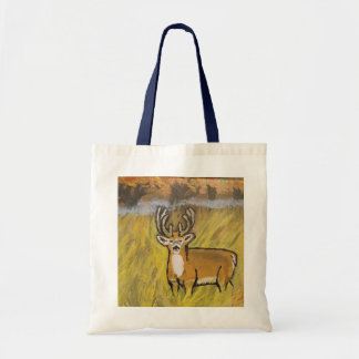 Deer in Fall Art Tote Bag