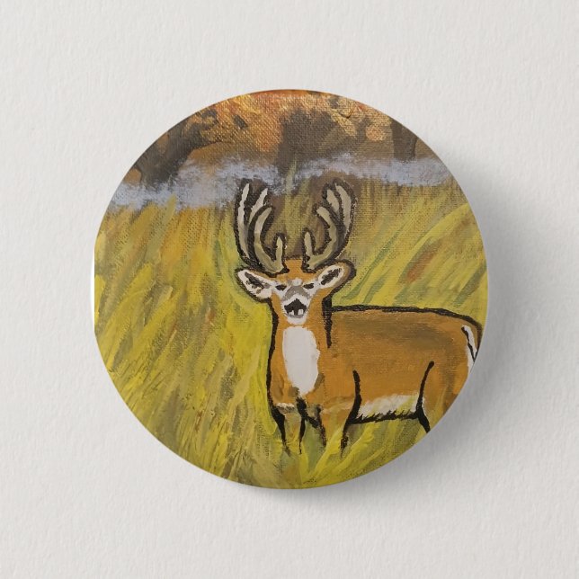 Deer In Fall Pin (Front)