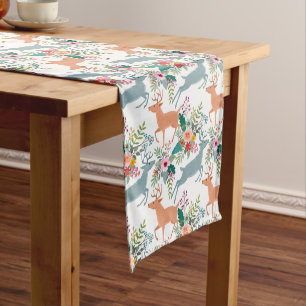 Deer In Garden Medium Table Runner