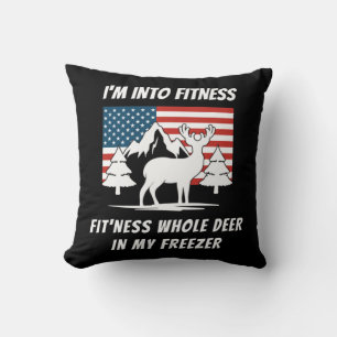 Deer In My Freezer - Deer Hunter Deer Hunting Cushion