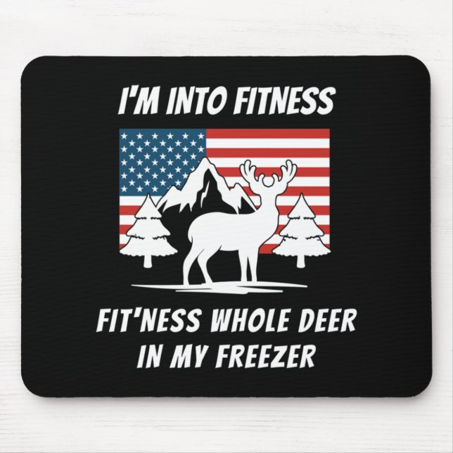 Deer In My Freezer - Deer Hunter Deer Hunting Mouse Pad (Front)