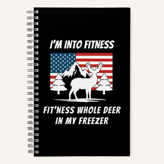 Deer In My Freezer - Deer Hunter Deer Hunting Notebook (Front)