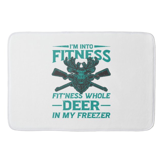 Deer In My Freezer - hunting lover Bath Mat (Front)