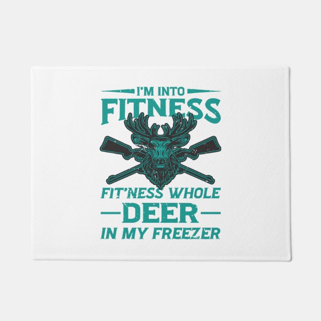 Deer In My Freezer - hunting lover Doormat (Front)