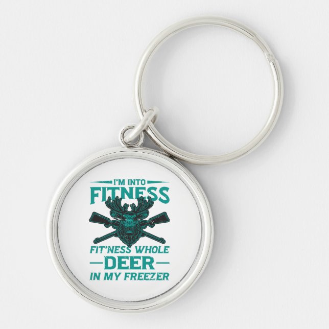 Deer In My Freezer - hunting lover Key Ring (Front)