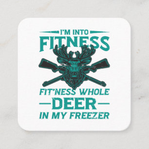 Deer In My Freezer - hunting lover Square Business Card