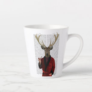 Deer in Smoking Jacket Latte Mug