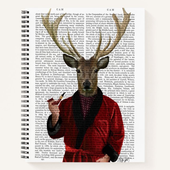 Deer in Smoking Jacket Notebook (Front)