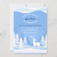 Deer in Snow Invitation