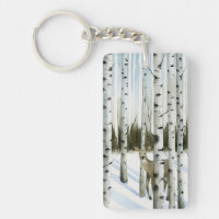 Deer in Snowfall