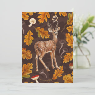 Deer in the autumnal forest