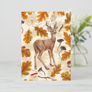 Deer in the autumnal forest
