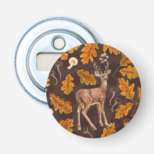 Deer in the autumnal forest 2 bottle opener (Front)