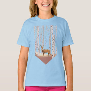 Deer in the Birch woods T-Shirt