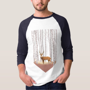 Deer in the Birch woods T-Shirt