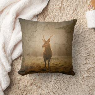 Deer in the forest cushion