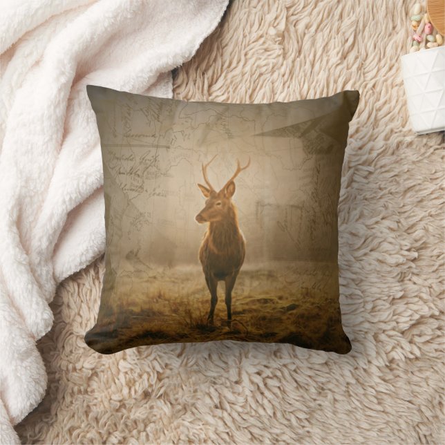 Deer in the forest cushion (Blanket)