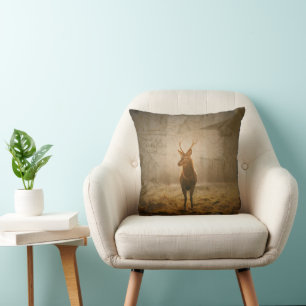 Deer in the forest cushion