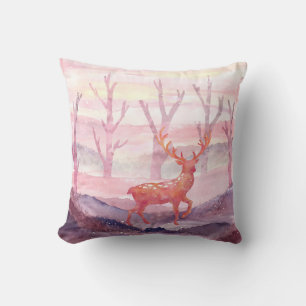 Deer in the forest cushion