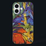 Deer in the Forest II by Franz Marc, Vintage Art iPhone 16 Case<br><div class="desc">Deer in the Forest II (1914) by Franz Marc is a vintage expressionism fine art wild animal painting. Several forest creatures, deer, a stag and a baby doe with spots, lying down in a forest surrounded by trees. A beautiful, bright, colourful background. About the artist: Franz Marc (1880-1916) was a...</div>