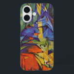 Deer in the Forest II by Franz Marc, Vintage Art iPhone 16 Case<br><div class="desc">Deer in the Forest II (1914) by Franz Marc is a vintage expressionism fine art wild animal painting. Several forest creatures, deer, a stag and a baby doe with spots, lying down in a forest surrounded by trees. A beautiful, bright, colourful background. About the artist: Franz Marc (1880-1916) was a...</div>