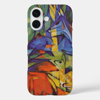 Deer in the Forest II by Franz Marc, Vintage Art iPhone 16 Case