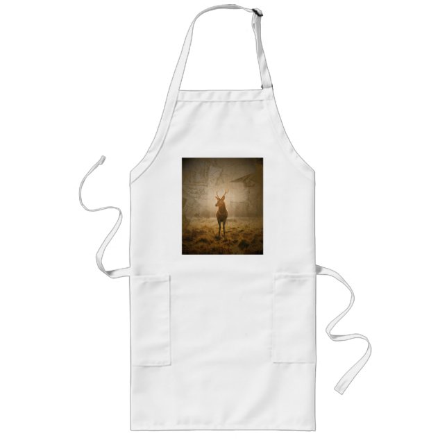 Deer in the forest long apron (Front)