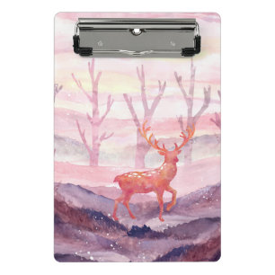 Deer in the forest mini clipboard