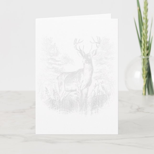 Deer In The Forest Nature Animals Deer Lovers _1  Card (Front)