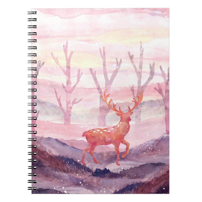 Deer in the forest notebook (Front)