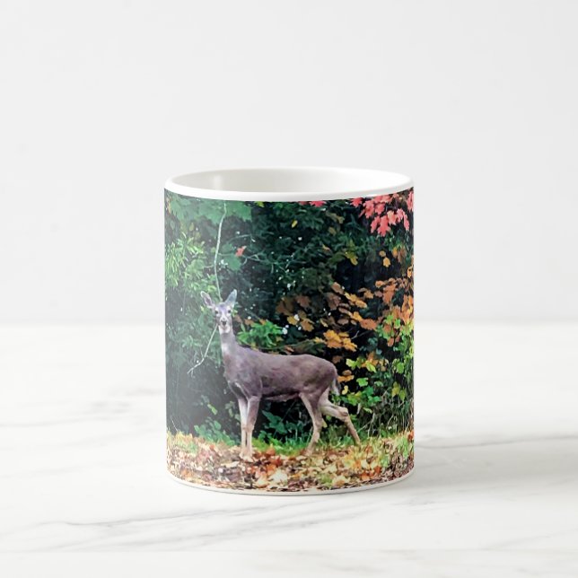 Deer in the Forest, Oregon Coffee Mug (Center)