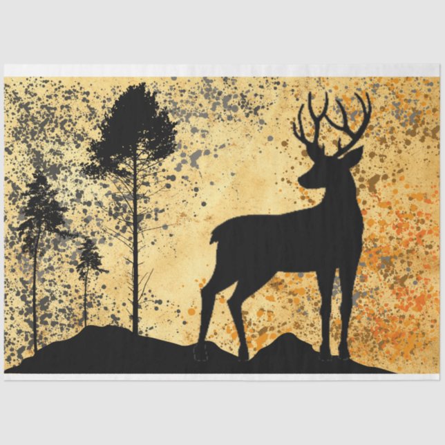 Deer In The Forest Tissue Paper (Front)
