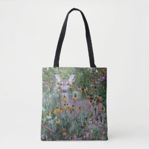 Deer in the Gardens After the Frost Tote Bag