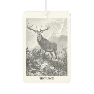 Deer in the High Mountains Car Air Freshener