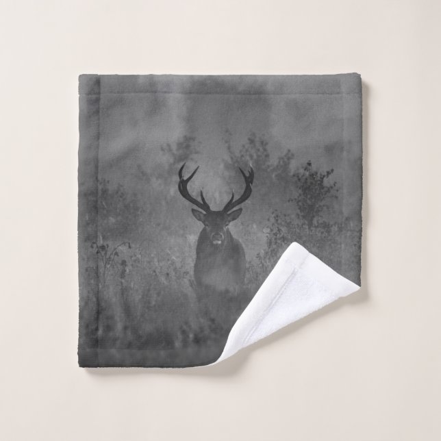 Deer In The Mist Bath Towel Set (Wash Cloth)