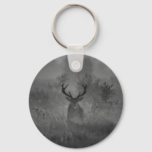 Deer In The Mist Key Ring