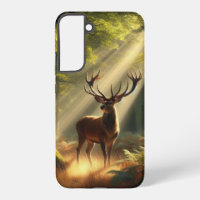 Deer in the morning forest